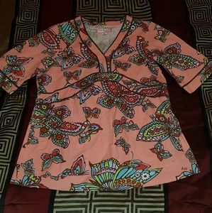 🌻Koi 3/4 sleeve scrub top